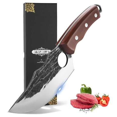 Aceknife 6" German Steel Cutting Knife With Sheath