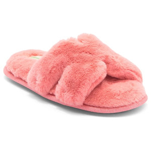 Honeydew Women's H Band Plush Faux Fur Slipper