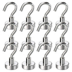 12-Pack Stainless Steel Magnetic Hooks