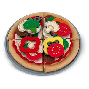 Melissa & Doug Felt Food Mix And Match Pizza Play Food Set