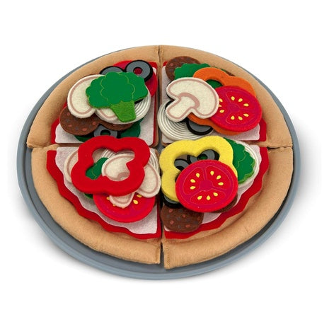Melissa & Doug Felt Food Mix And Match Pizza Play Food Set