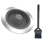 3-in-1 Pop-Up Sink Strainer Stopper with Brush