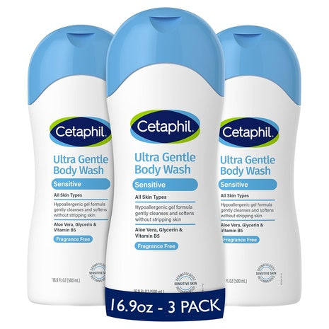 3 Cetaphil Ultra Gentle Body Wash