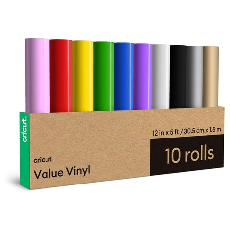 10 Cricut Rainbow Permanent Vinyl Rolls
