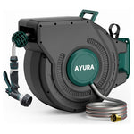 100 Foot Automatic Retractable Garden Hose Reel