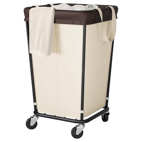 160L 2-Section Rolling Laundry Hamper