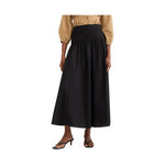 Yoke Poplin Maxi Skirt