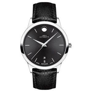 Movado 1881 Men's Swiss Automatic Movement Watch with Black Dial
