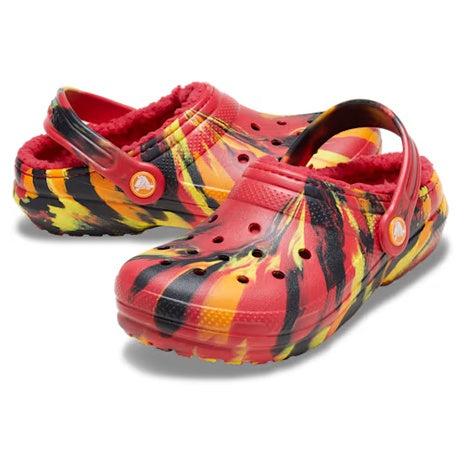 Crocs Kids' Classic Lined Marbled Clog