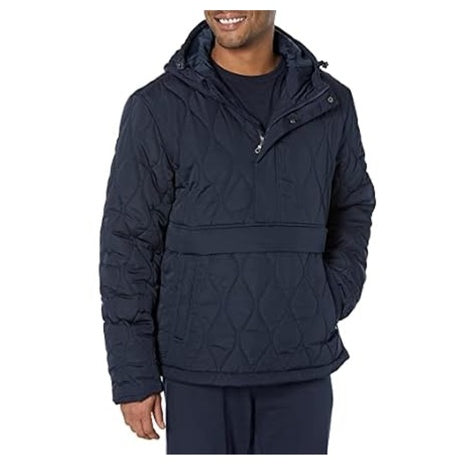 Amazon Essentials Men's Anorak Hooded Quarter-Zip Coat (2 Colors)