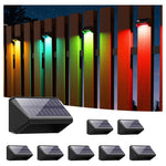 8 Outdoor RGBCW Solar Fence Lights