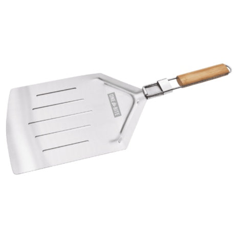 One Bite Stainless Steel Pizza Peel with Wood Handle