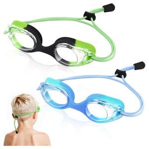 2 Vvinca Kids Swim Goggles with Bungee Straps