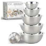 6-Piece Cook With Color Stainless Steel Mixing Bowls Set
