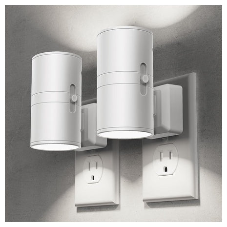 2-Pack Modern LED Night Light Plug In To Wall