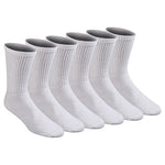6 Pairs of Dickies Men's Cushion Crew Socks (Large)