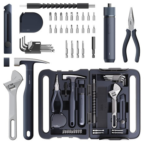 40-Piece Hoto Household Essentials Tool Set w/ Smart Electric Screwdriver