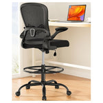 ErGear Ergonomic Drafting Standing Desk Chair With Flip-Up Armrests