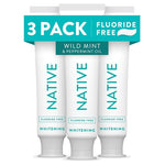 3-Pack Native Fluoride-Free Whitening Toothpaste
