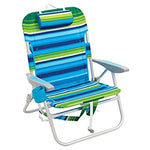 13" Folding High Seat Backpack Beach Or Camping Chair