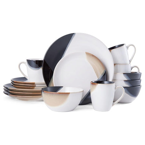 16-Piece Gourmet Basics by Mikasa Caden Dinnerware Set