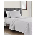 3-Piece Fairfield Square Collection Microfiber Solid Or Printed Twin Sheet Set (Various)