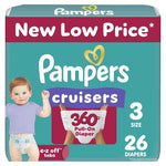 26 Pampers Cruisers Size 3 Diapers