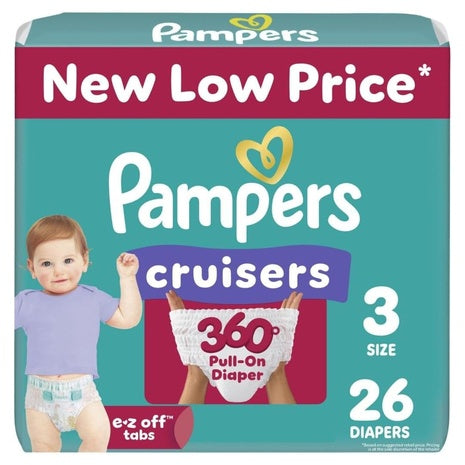 26 Pampers Cruisers Size 3 Diapers