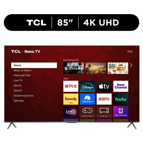 TCL 85" Class S4 4K UHD HDR Smart TV with Roku TV