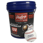 Rawlings Bucket of ROLB2 12U Official League Youth Practice Baseballs