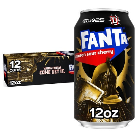 12 Cans Fanta Crimson Sour Cherry