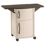 Suncast Portable Outdoor Serving & Grilling Prep Station with Wheels