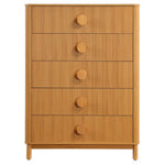 Beautiful Fluted 5-Drawer Dresser