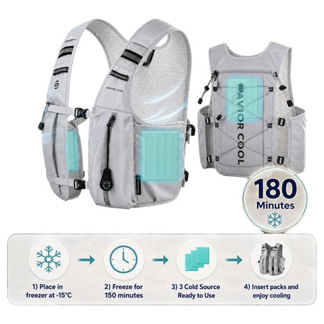 22L Cooling & Hydration Running Vest W/ 2L Bladder