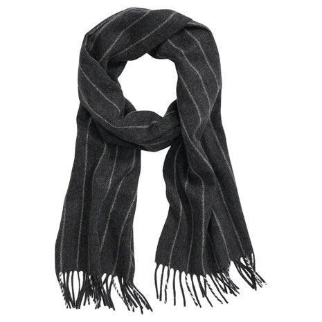 Men's Cashmere Striped Fringe Scarf