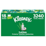 18 Flat Boxes Kleenex Lotion Facial Tissues with Coconut Oil
