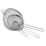 3-Piece Cuisinart Stainless Steel Mesh Strainers Set