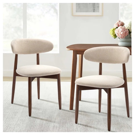 Set Of 2 Corrigan Studio Upholstered Solid Wood Dining Chair