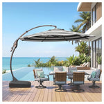 12FT Grand Patio Outdoor Round Offset Umbrella