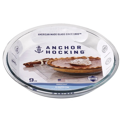 2-Pack Anchor Hocking 9" Glass Pie Pan