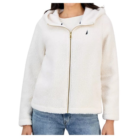 Nautica Jeans Women's Zippered Fleece Jacket