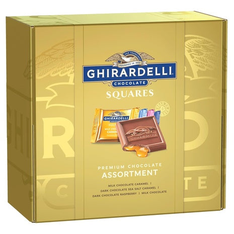 Ghirardelli Premium Chocolate Squares Gift Box (Kof-K Dairy, 29.6 oz)