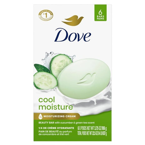 6 Bars Dove Cool Moisture Soap
