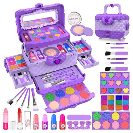 54-Piece Kids Washable Makeup Kit