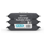 180 Amazon Basics Extra Large Flushable Wipes