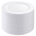 100 White Plastic Dinner Plates
