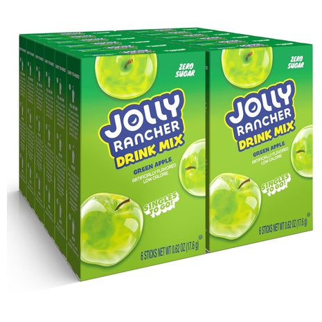72 Jolly Rancher Green Apple Singles-To-Go Drink Mix Packets