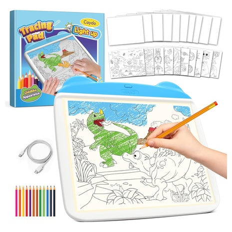 34-Piece Light-Up Tracing Pad Set