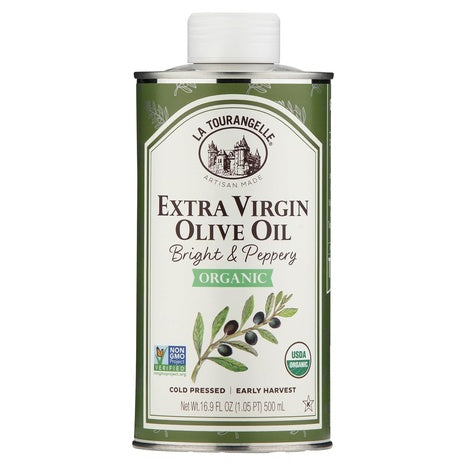 La Tourangelle Organic Bright & Peppery Extra Virgin Olive Oil (16.9oz)