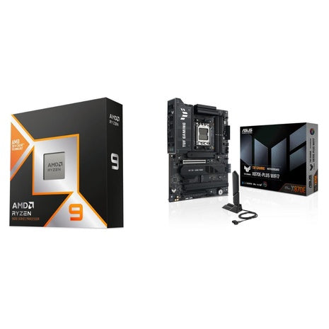 AMD Ryzen 9 9950X3D Processor + ASUS TUF GAMING Motherboard + Liquid Cooler